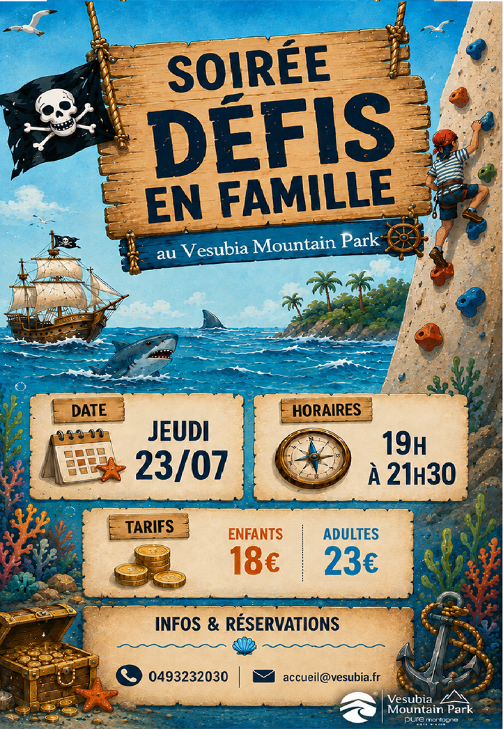 Soiree defi en famille jeudi 23 juillet