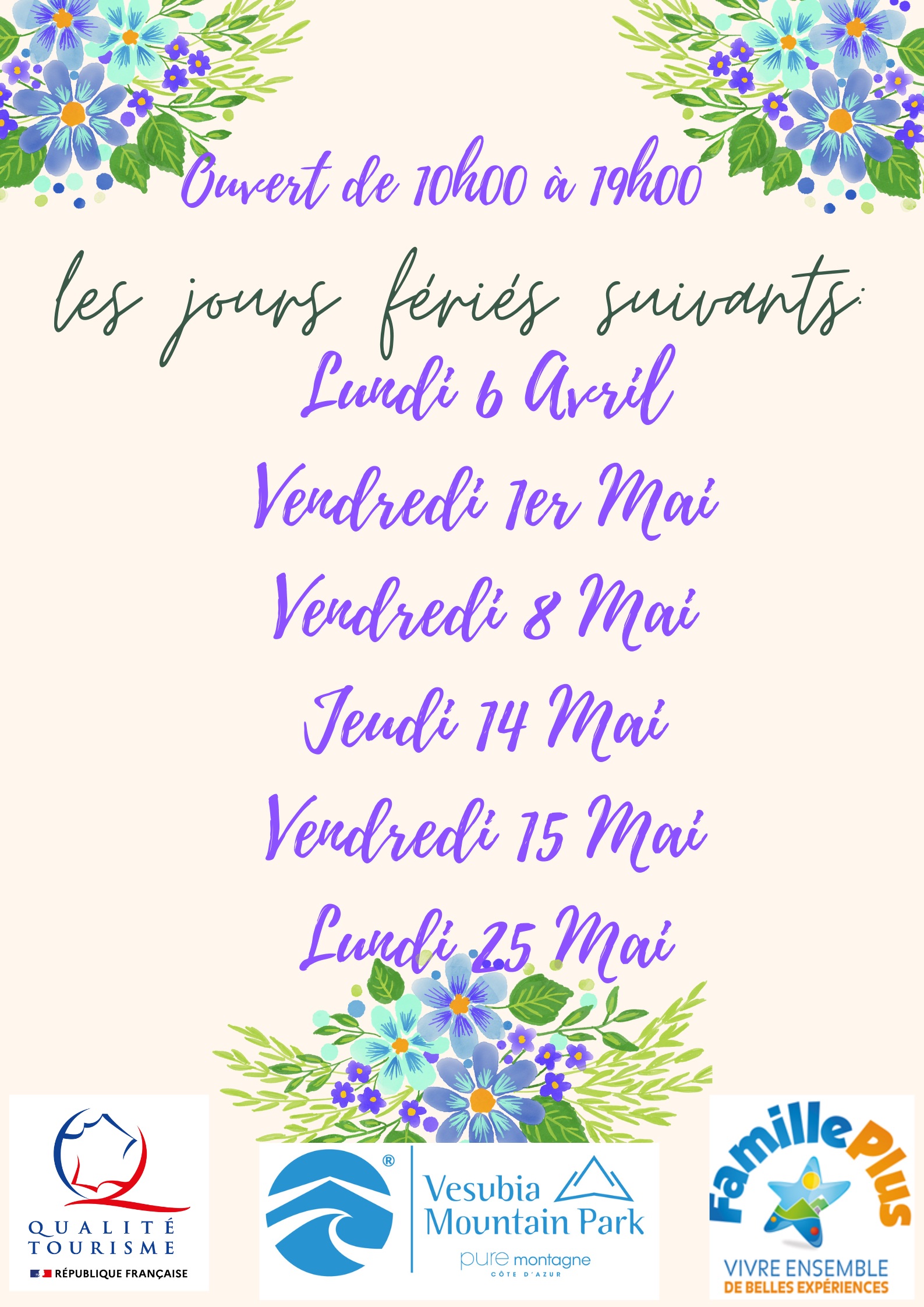 ouvertures jours fériés