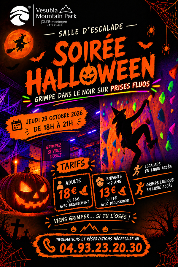 Soiree Halloween escalade