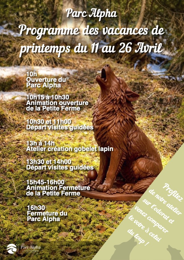 Affiche Parc Alpha paques 2026